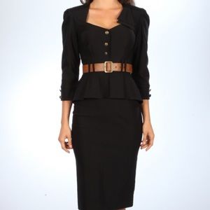 Stop Staring! Cadet Black Dress